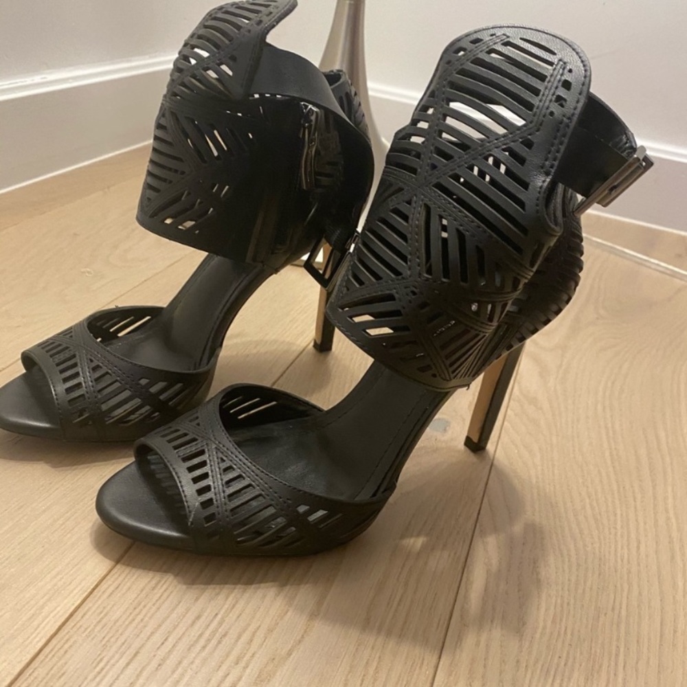 - BCBG black high heels great condition!